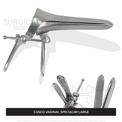 Cusco Vaginal Speculum Large, With Side Screw, 1 3/8" (3.5 cm) X 4 1/2" (11.4 cm)