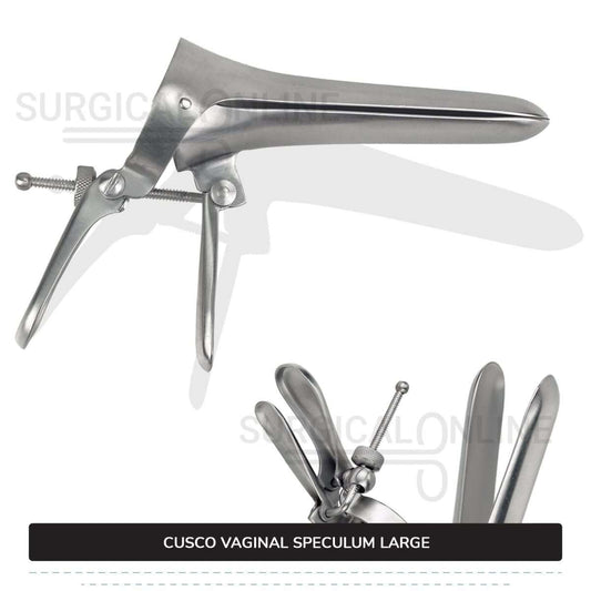 Cusco Vaginal Speculum Large, With Side Screw, 1 3/8" (3.5 cm) X 4 1/2" (11.4 cm)