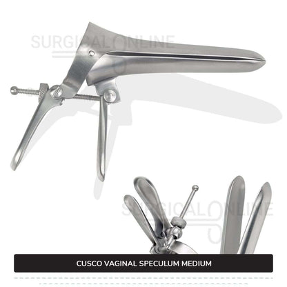 Cusco Vaginal Speculum Medium, With Side Screw, 1 3/8" (3.5 cm) X 4" (10.2 cm)