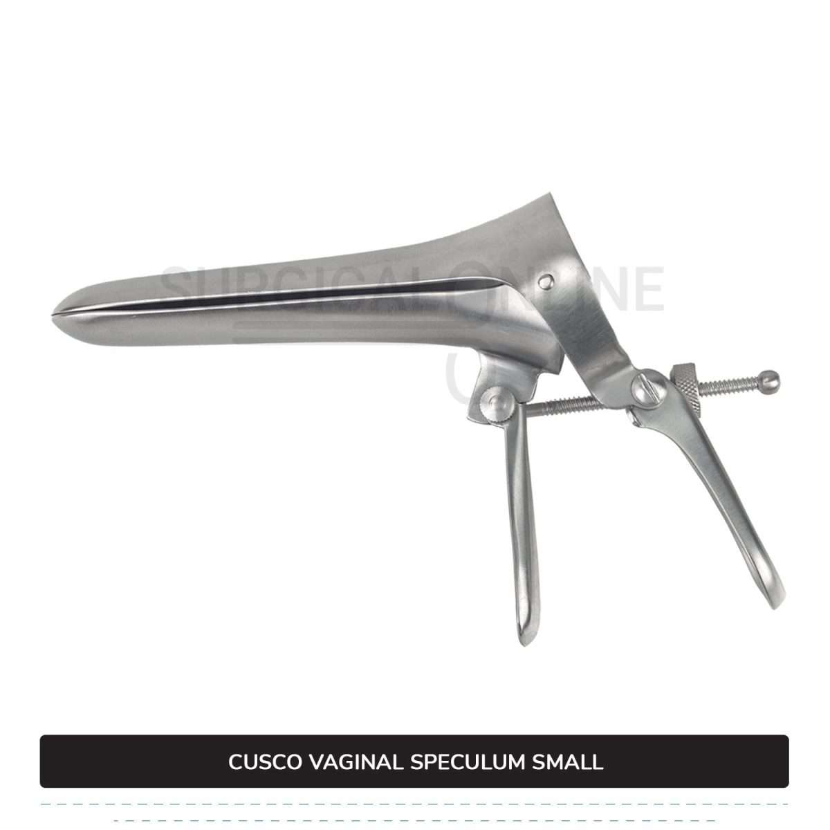 Cusco Vaginal Speculum Small, With Side Screw, 1 1/4" (3.2 cm) X 3 1/2" (8.9 cm)