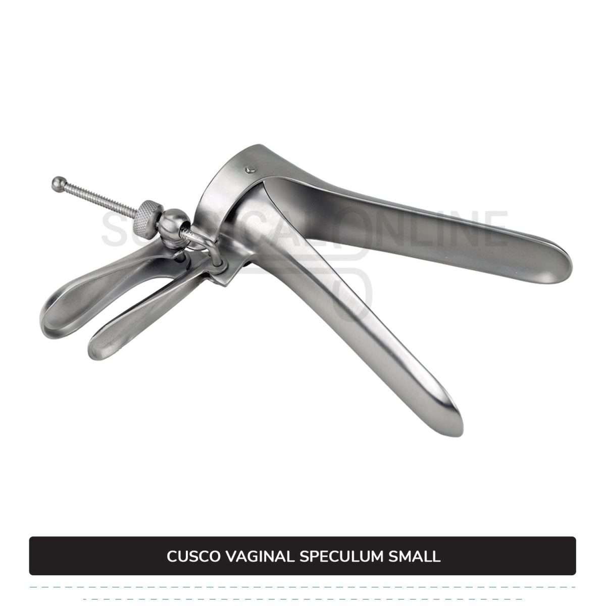 Cusco Vaginal Speculum Small, With Side Screw, 1 1/4" (3.2 cm) X 3 1/2" (8.9 cm)