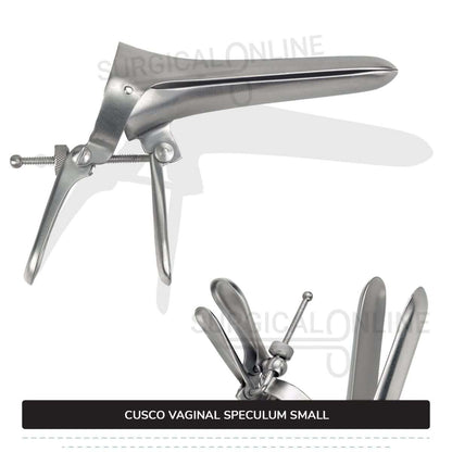 Cusco Vaginal Speculum Small, With Side Screw, 1 1/4" (3.2 cm) X 3 1/2" (8.9 cm)