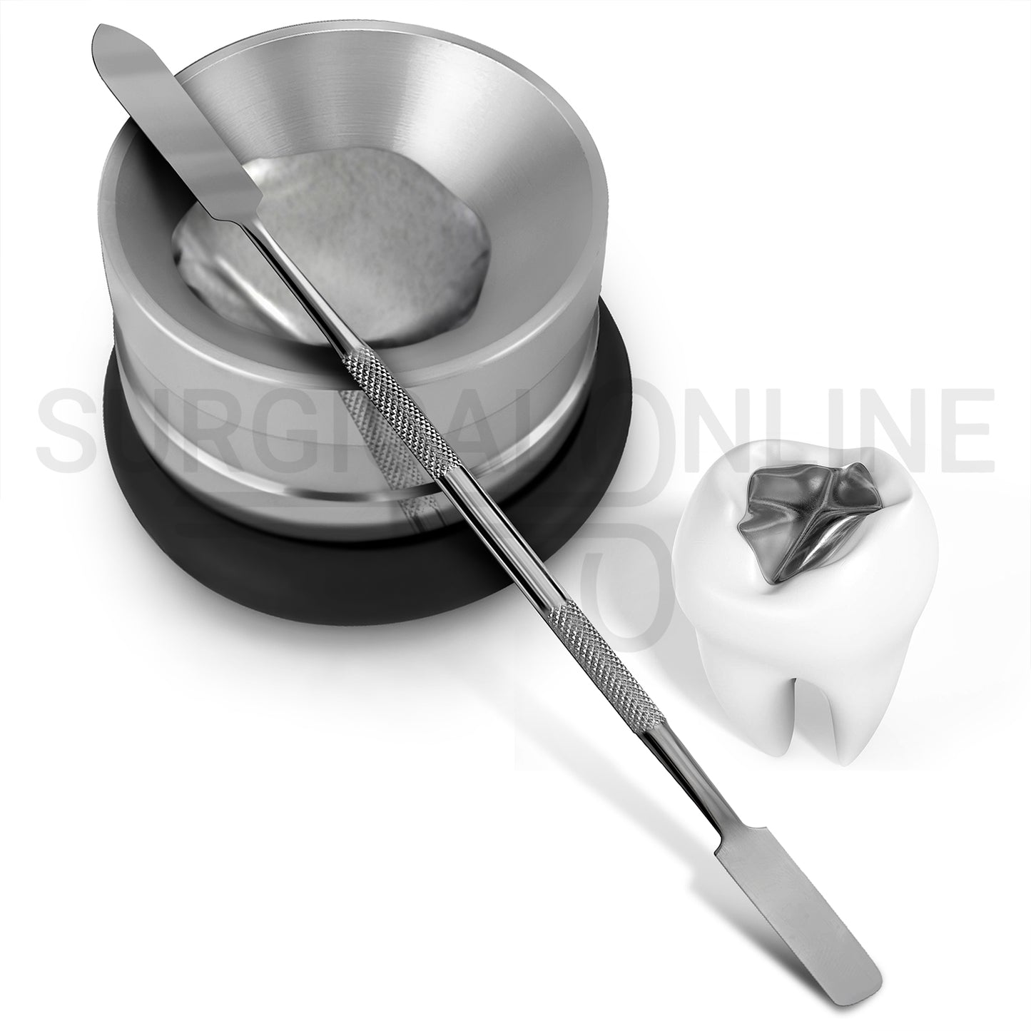 Dental Amalgam Well with Non-Slip Base