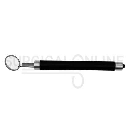 Dental Mouth Mirror with LED Light Black Handle