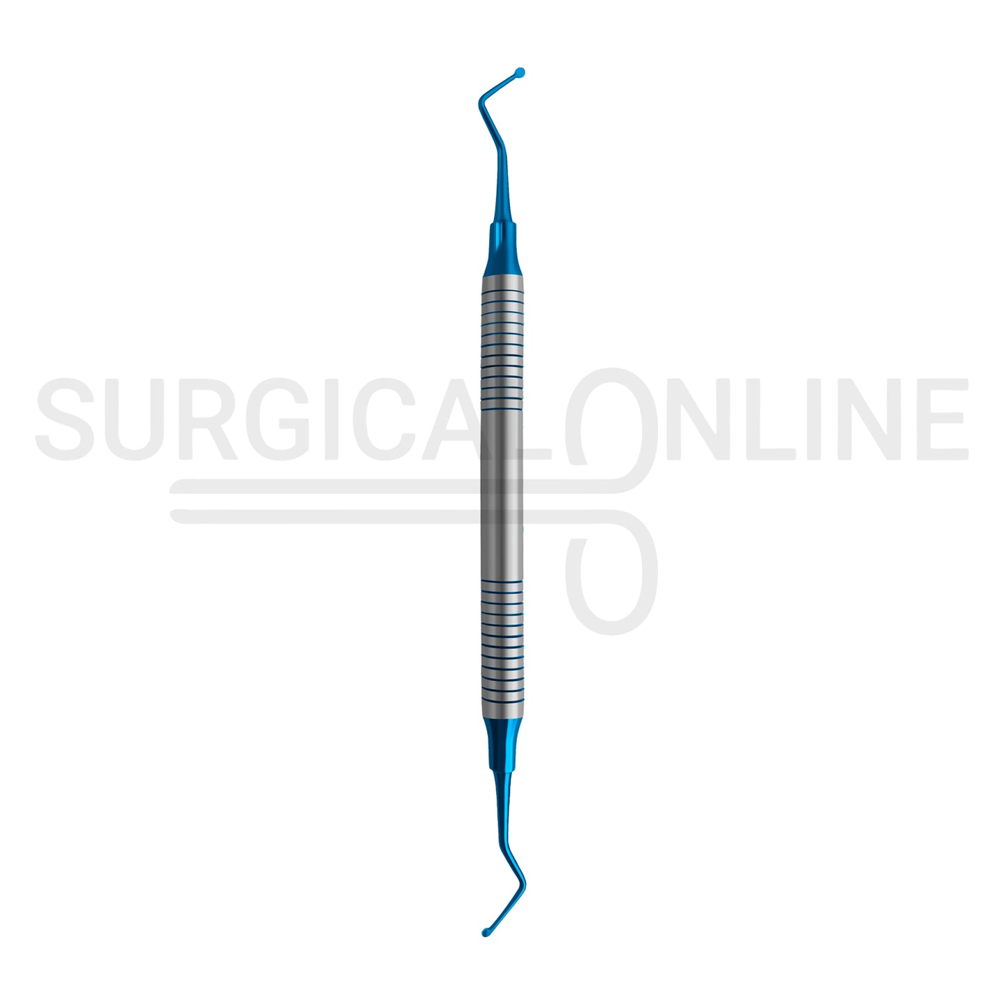 Excavator #19 Blue Coated Tips Hollow Handle