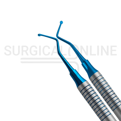 Excavator #19 Blue Coated Tips Hollow Handle