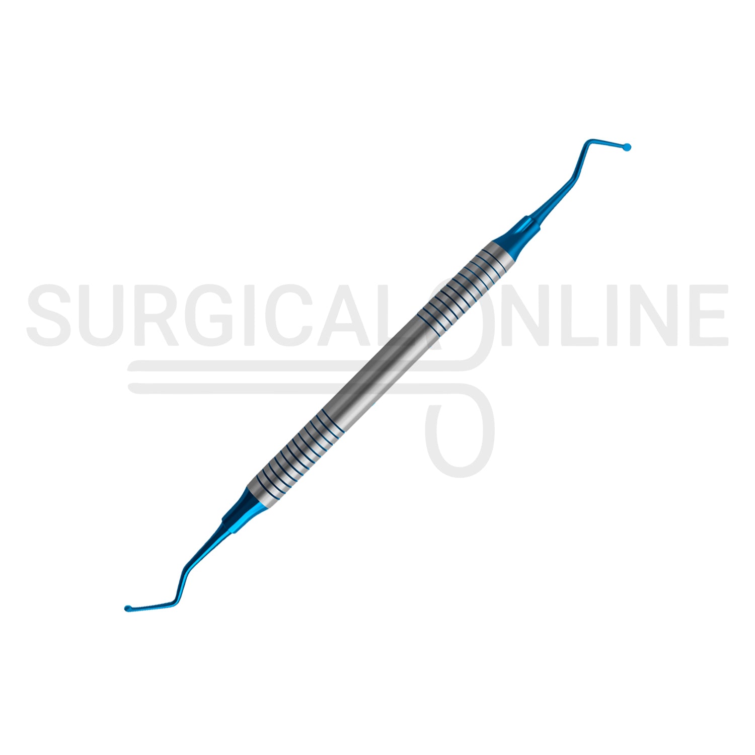 Excavator #19 Blue Coated Tips Hollow Handle