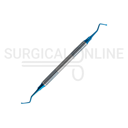 Excavator #19 Blue Coated Tips Hollow Handle