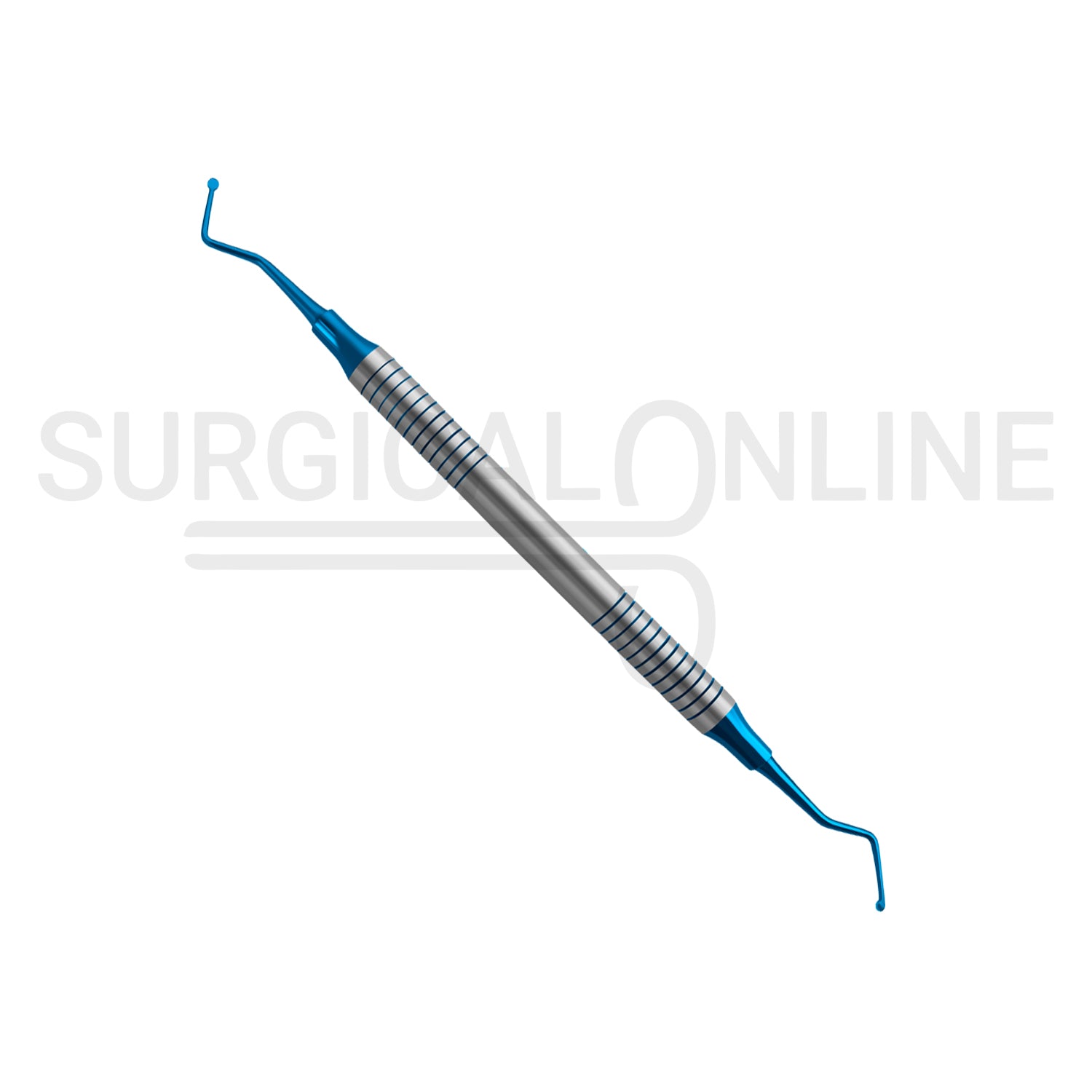 Excavator #19 Blue Coated Tips Hollow Handle