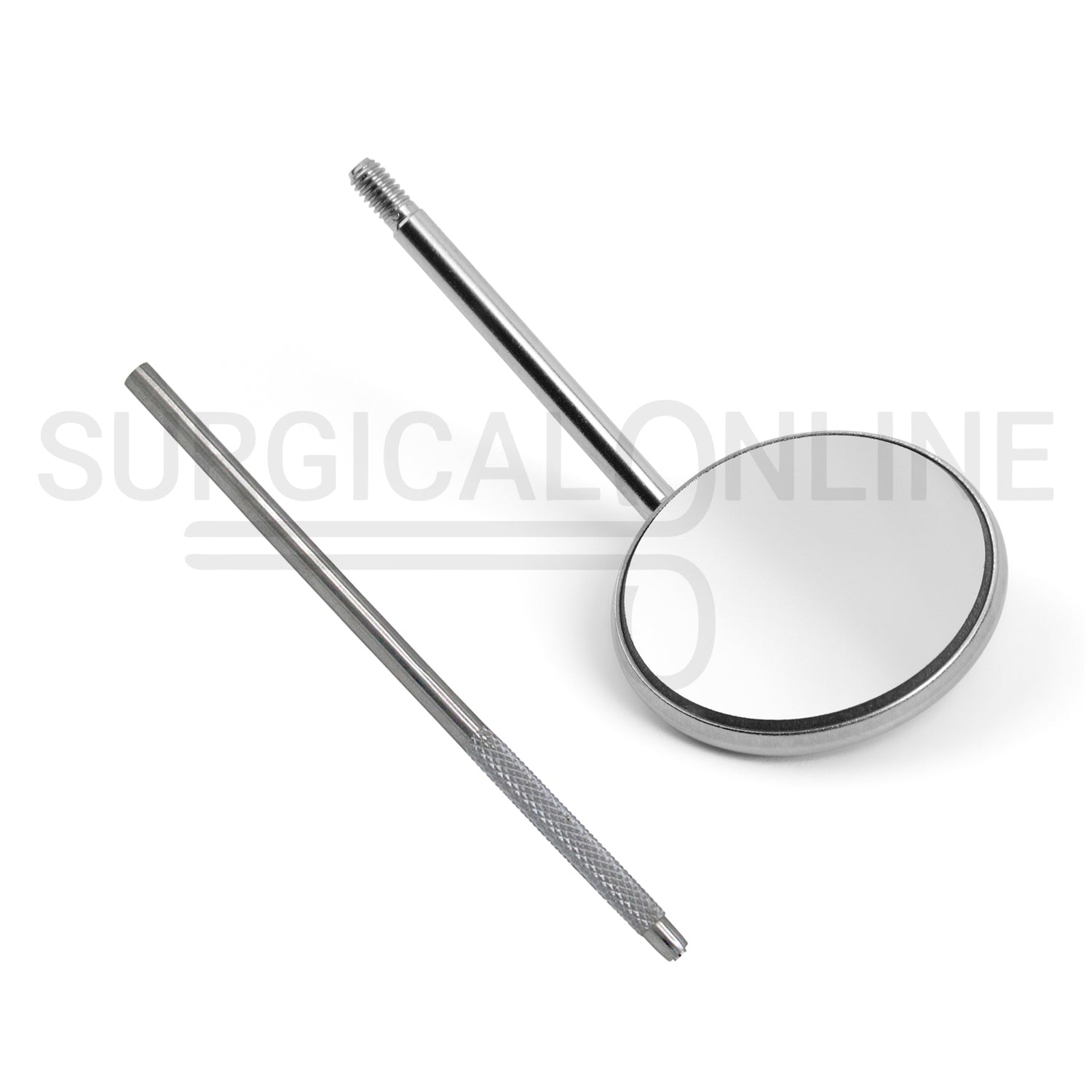 Front Surface Dental Mouth Mirror #5 with Handle