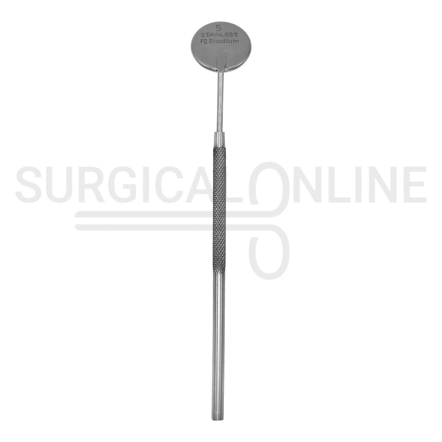 Front Surface Dental Mouth Mirror #5 with Handle