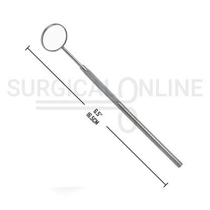 Front Surface Dental Mouth Mirror #5 with Handle
