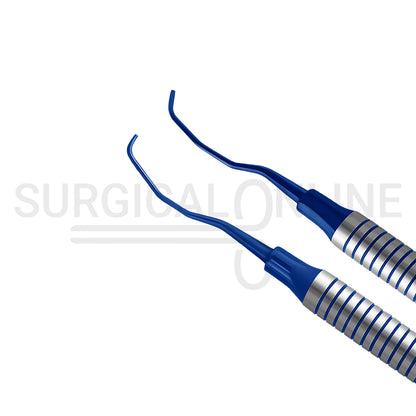 Dental Gracey Curette 11/12 Blue Coated Tips
