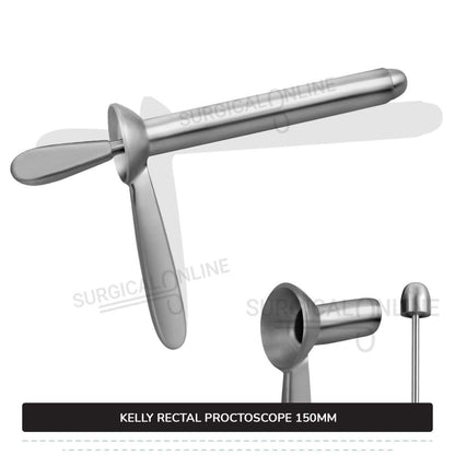 Kelly Rectal Proctoscope, 5.5" (14.0 cm) Long X 7/8" (2.2 cm), Outer Diameter With Obturator Anal Speculum
