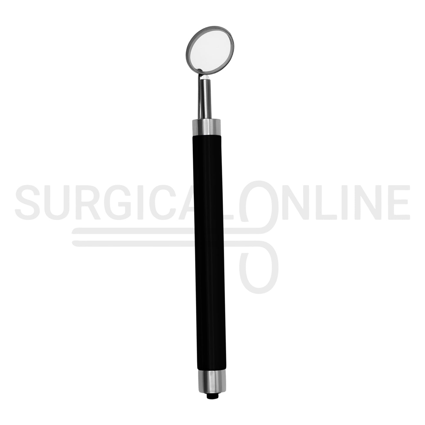 Dental Mouth Mirror with LED Light Black Handle