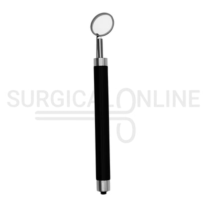 Dental Mouth Mirror with LED Light Black Handle