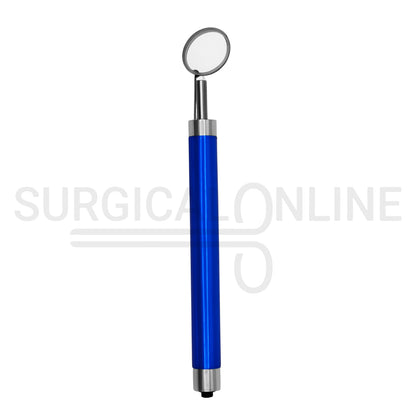 Dental Mirror with LED Light Blue Color Handle
