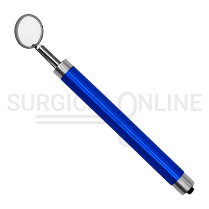 Dental Mirror with LED Light Blue Color Handle