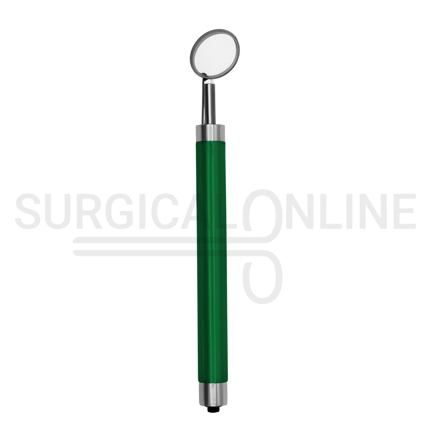 Dental Mirror with LED Light Green Color Handle