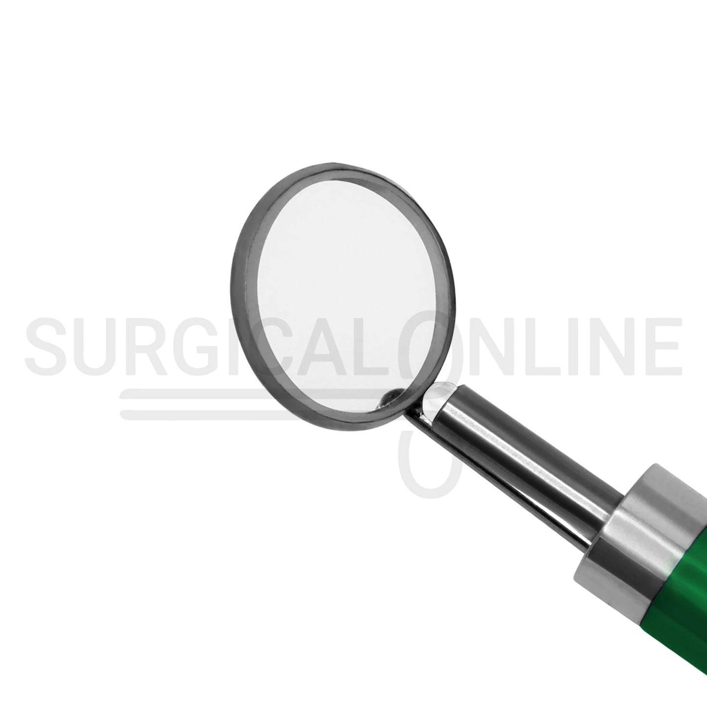 Dental Mirror with LED Light Green Color Handle