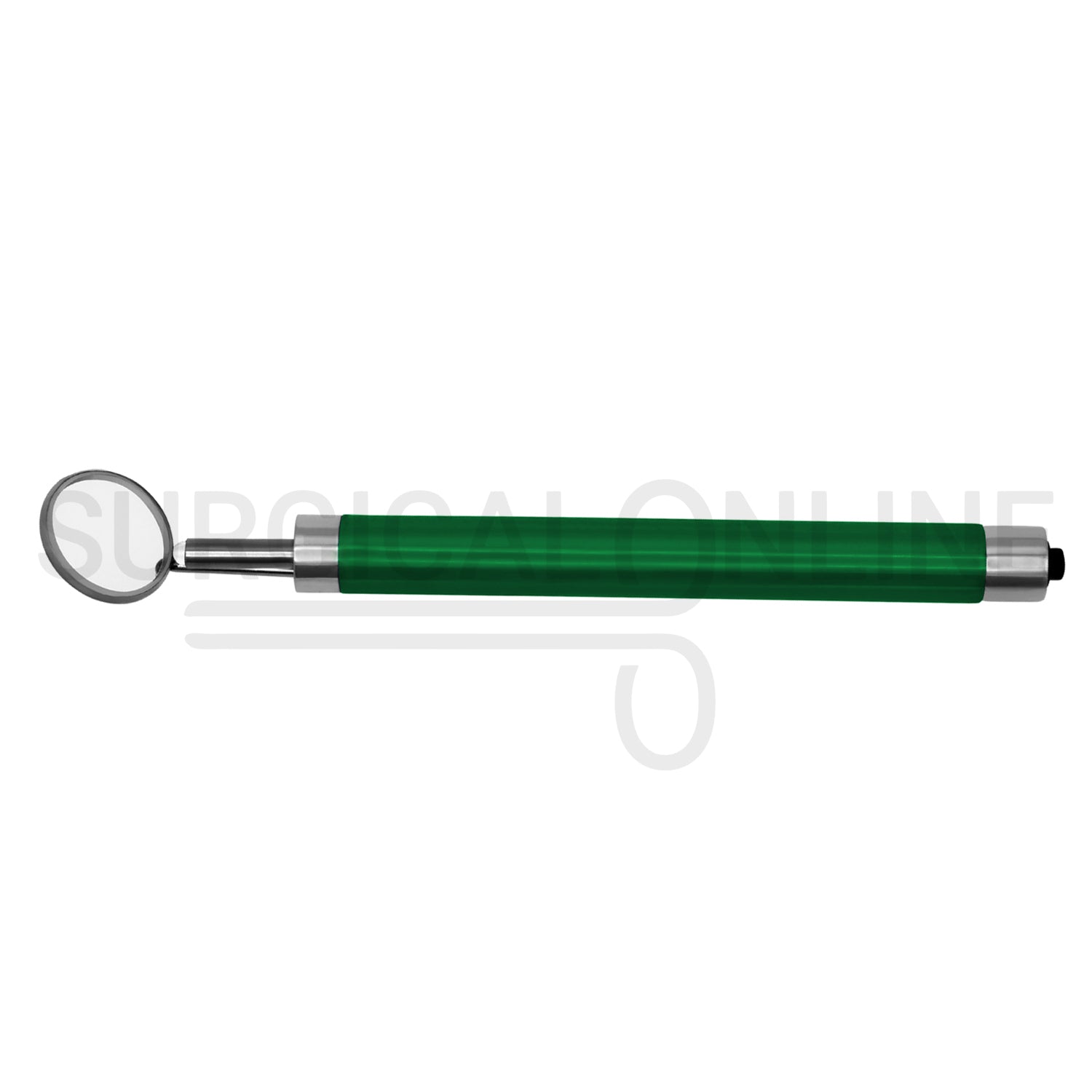 Dental Mirror with LED Light Green Color Handle