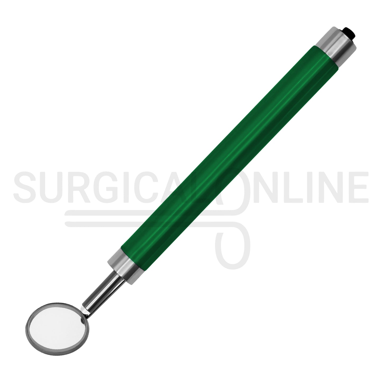 Dental Mirror with LED Light Green Color Handle