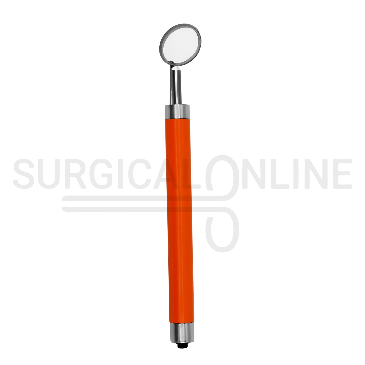 Dental Mirror with LED Light Orange Color Handle