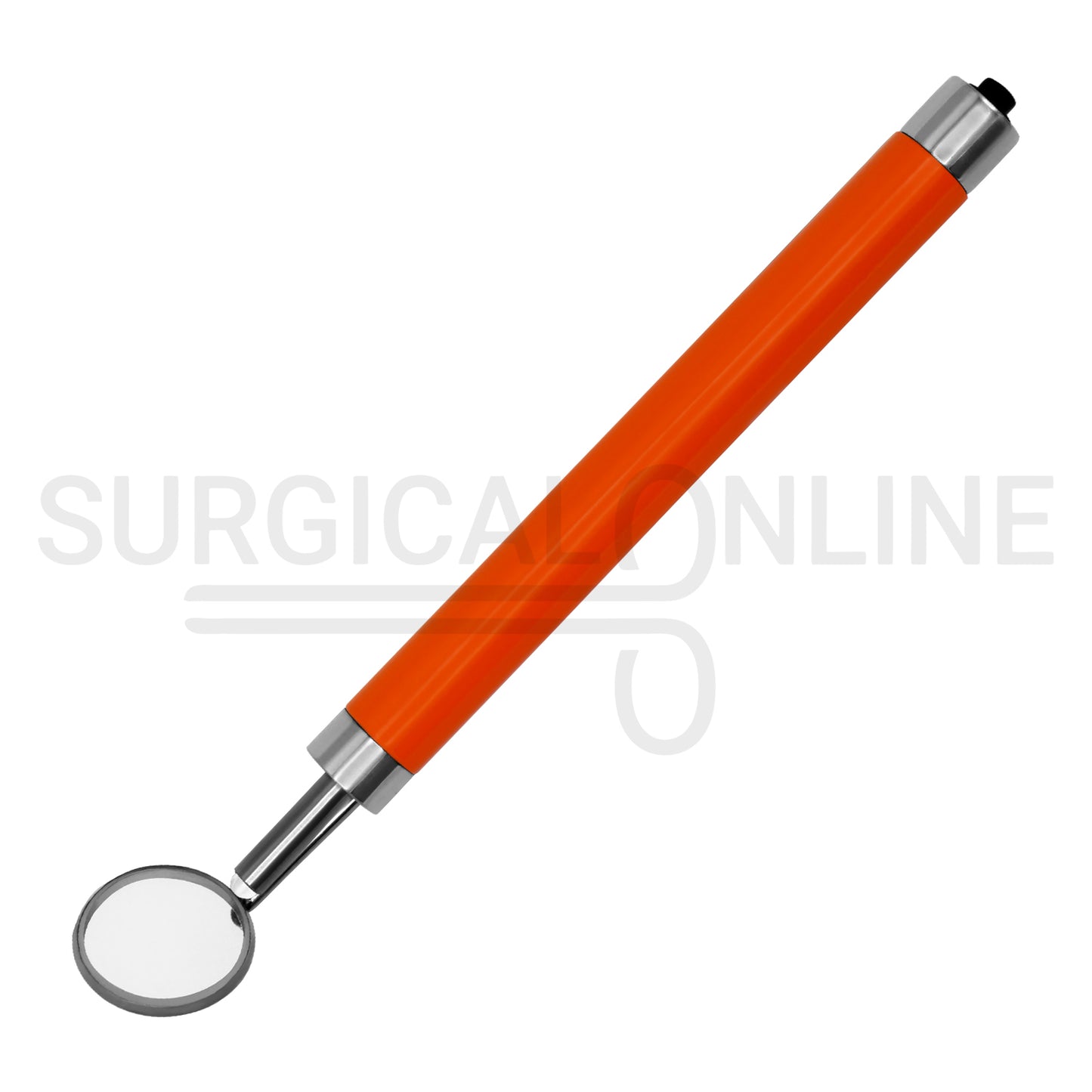 Dental Mirror with LED Light Orange Color Handle
