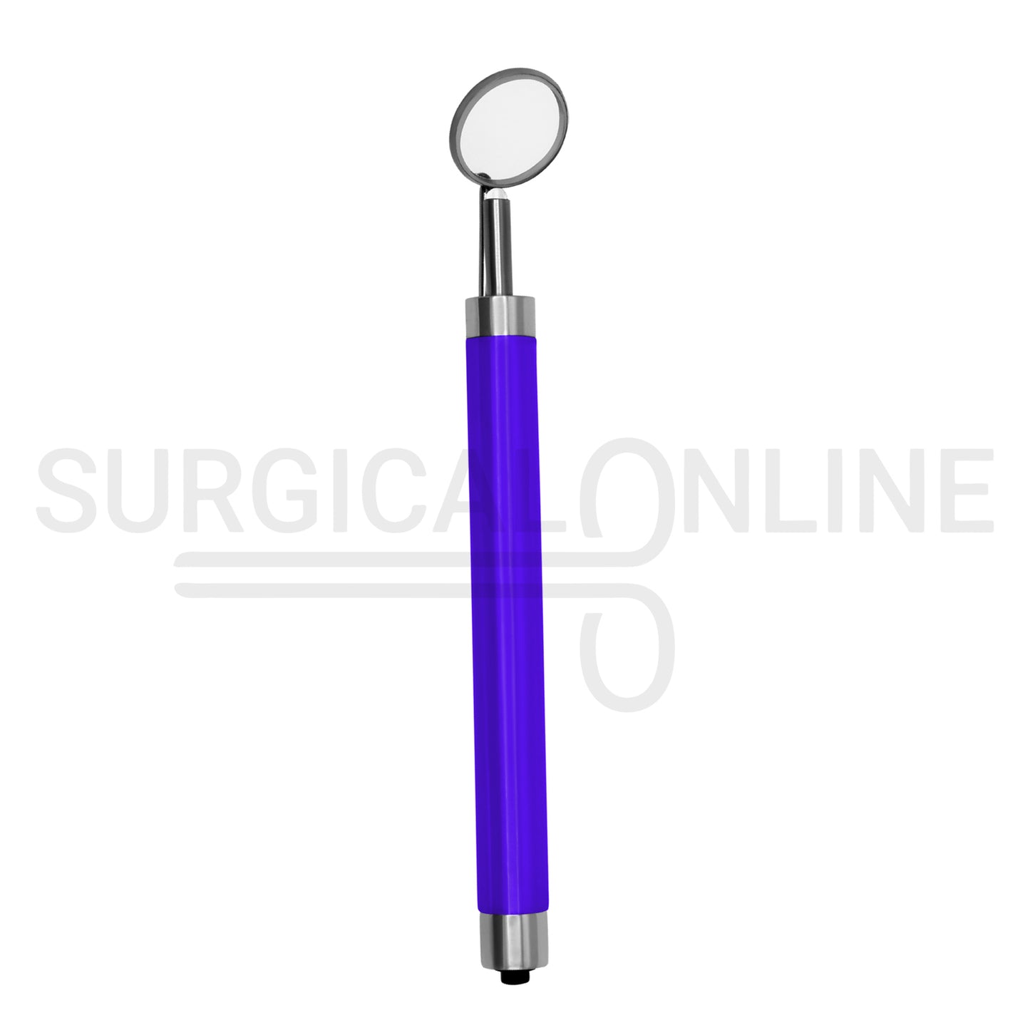 Dental Mirror with LED Light Purple Color Handle