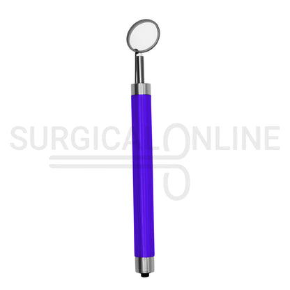 Dental Mirror with LED Light Purple Color Handle