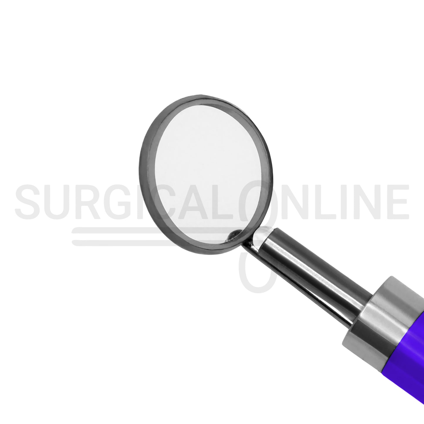 Dental Mirror with LED Light Purple Color Handle