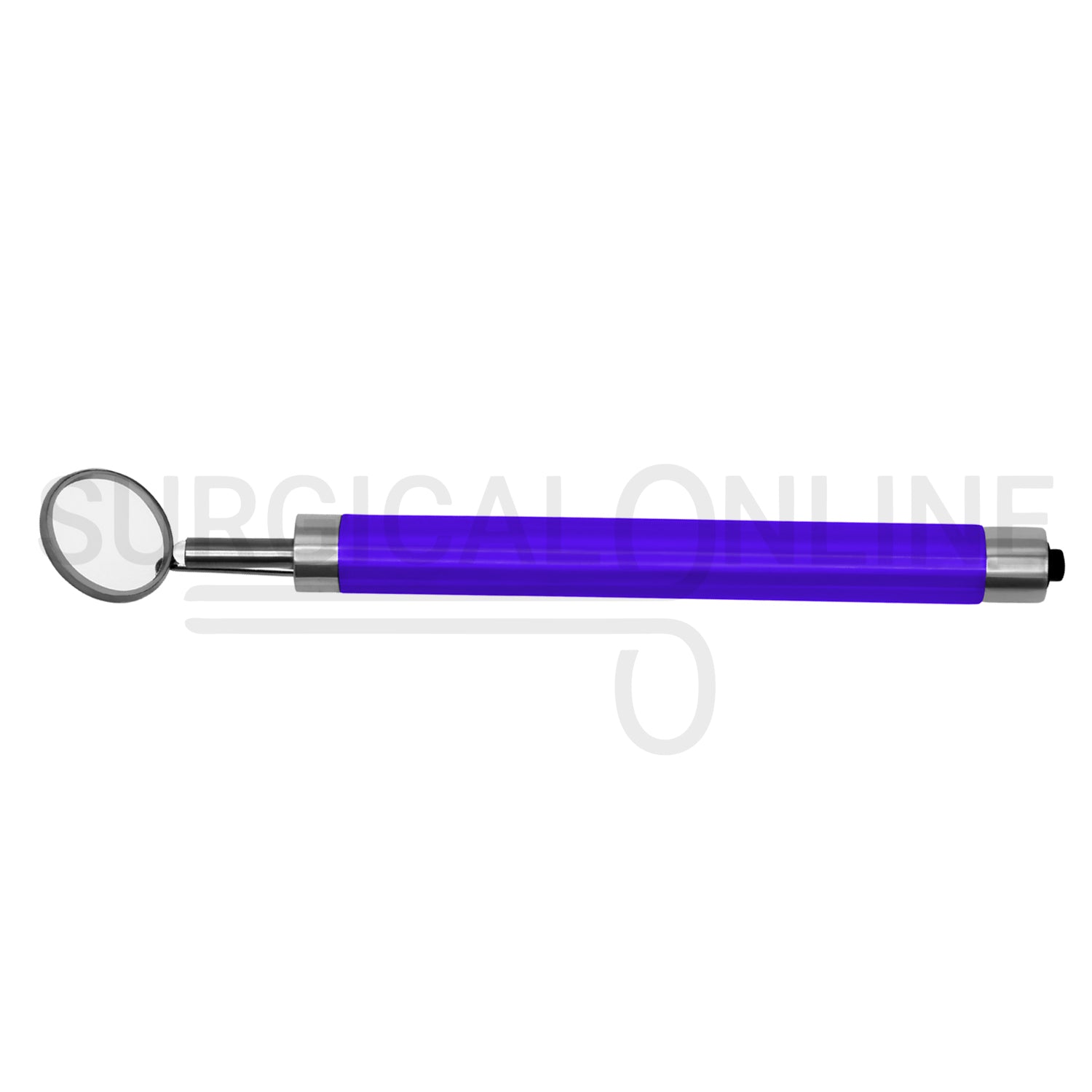 Dental Mirror with LED Light Purple Color Handle