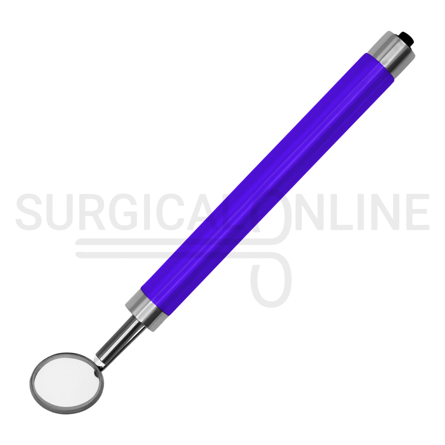 Dental Mirror with LED Light Purple Color Handle