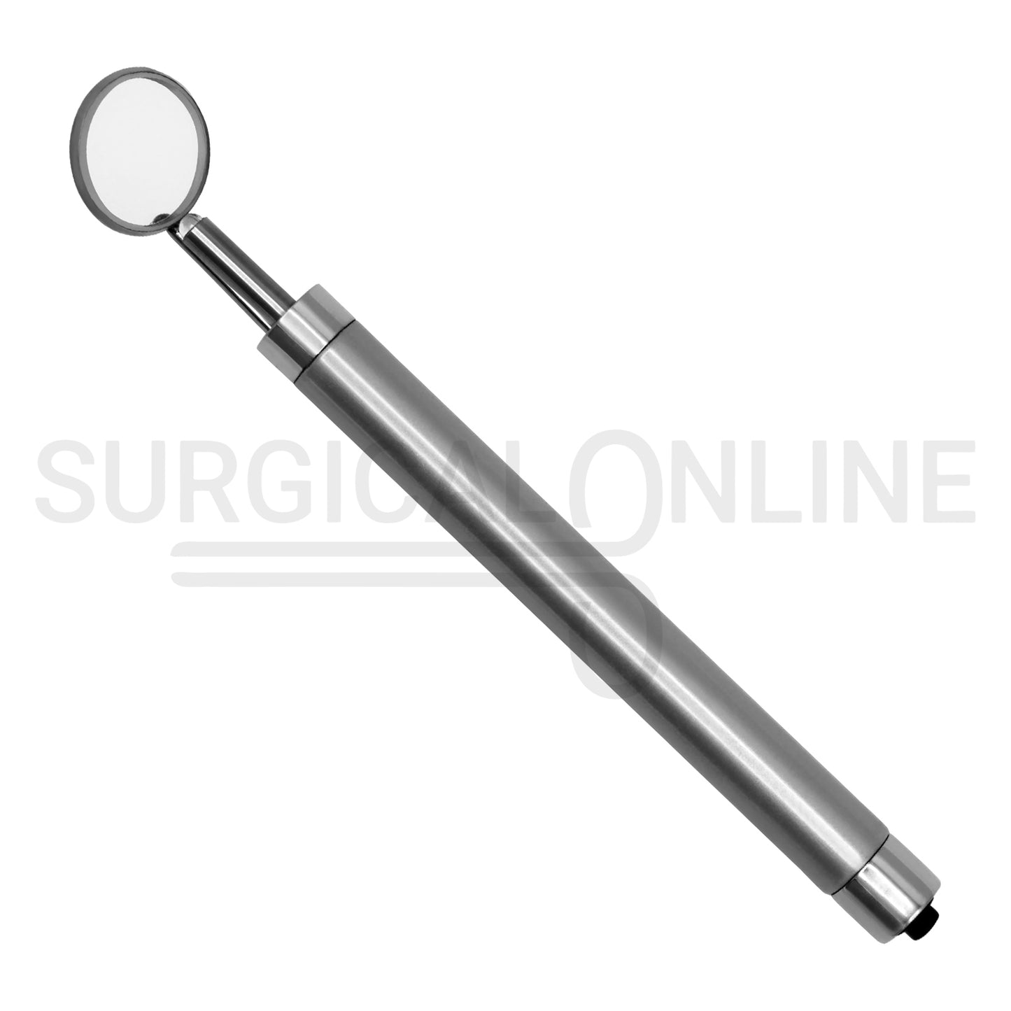 Dental Mirror with LED Light Silver Handle