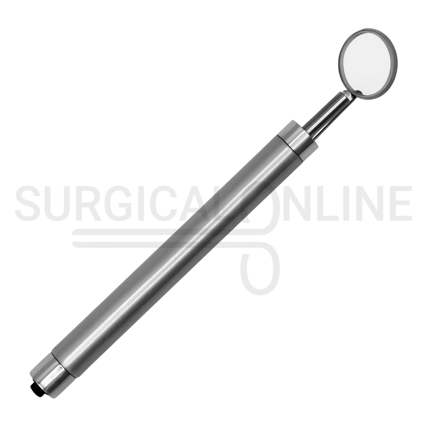 Dental Mirror with LED Light Silver Handle