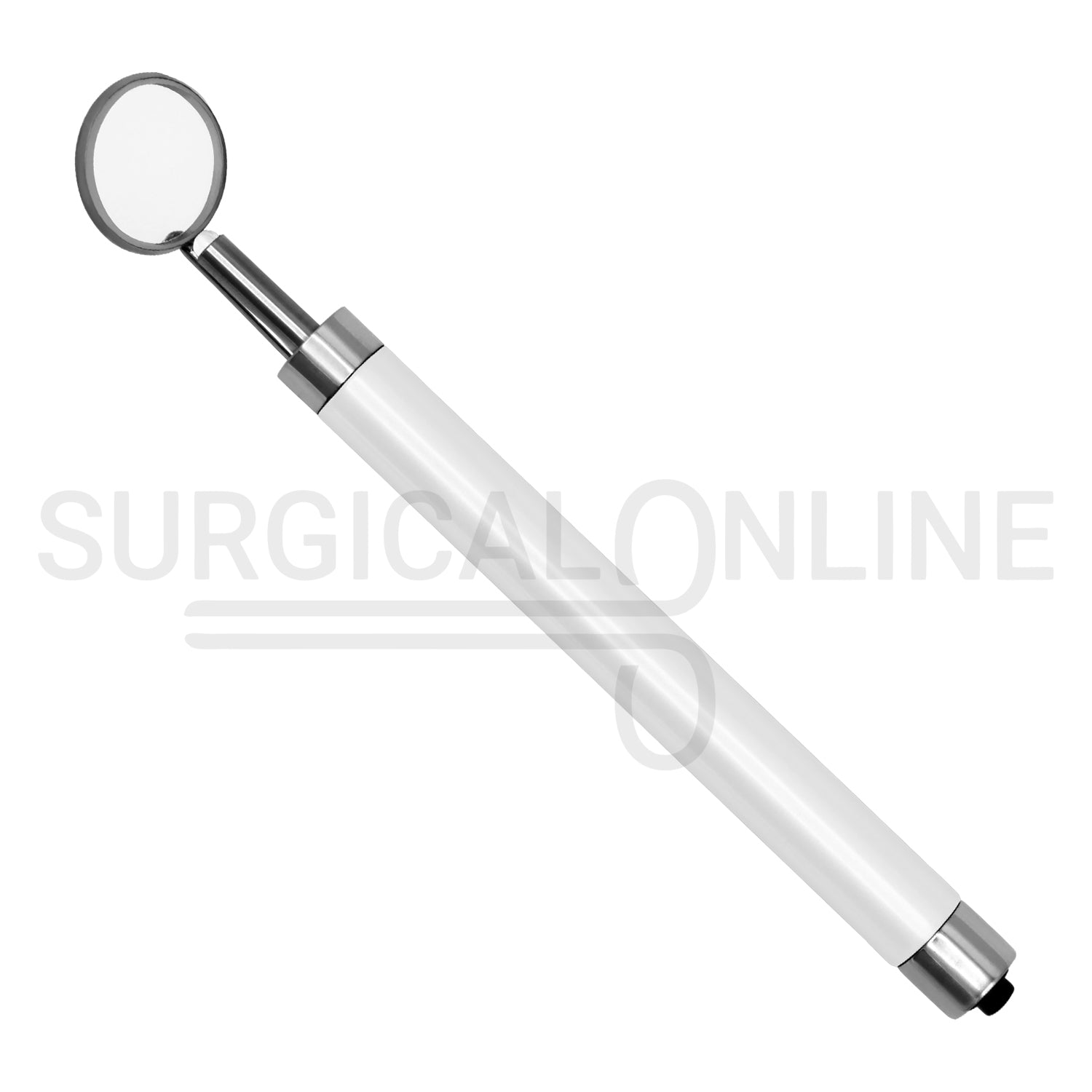 Dental Mirror with LED Light White Color Handle