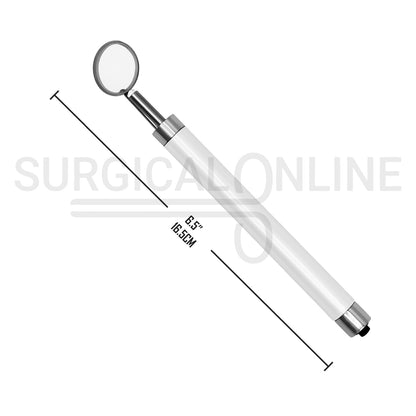 Dental Mirror with LED Light White Color Handle