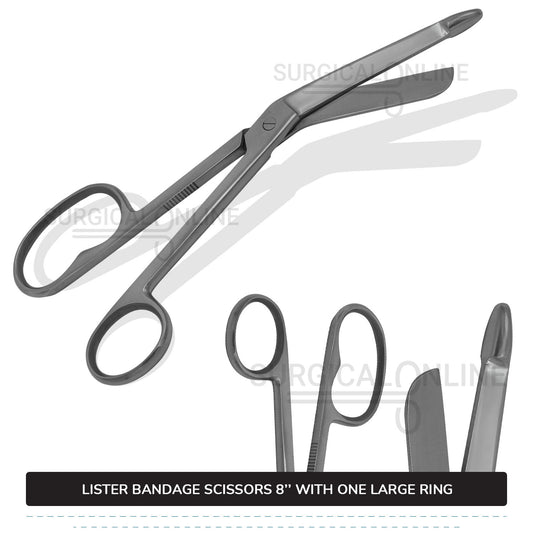 Lister Bandage Scissor 8" with One Large Ring