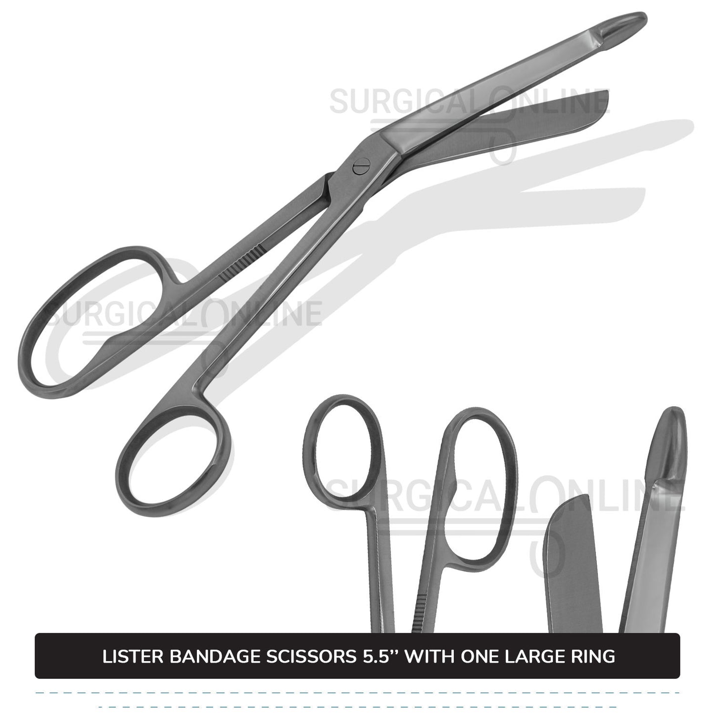 Lister Bandage Scissor 5.5" with One Large Ring