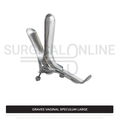 Graves Vaginal Speculum Large, 1 3/8" (3.5 cm) X 4 1/2" (11.5 cm)
