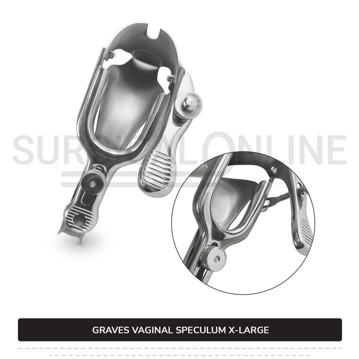 5 Graves Vaginal Speculum – Medium Size, Stainless Steel, OB/GYN Surgical Instrument