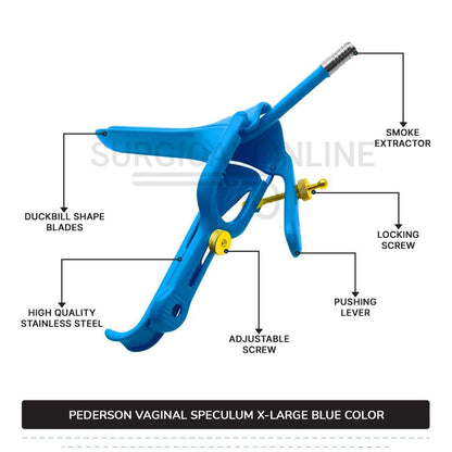 Lletz Coated Pederson Vaginal Speculum X-Large, 1" (2.5 cm) X 6 1/4" X (16.5cm)