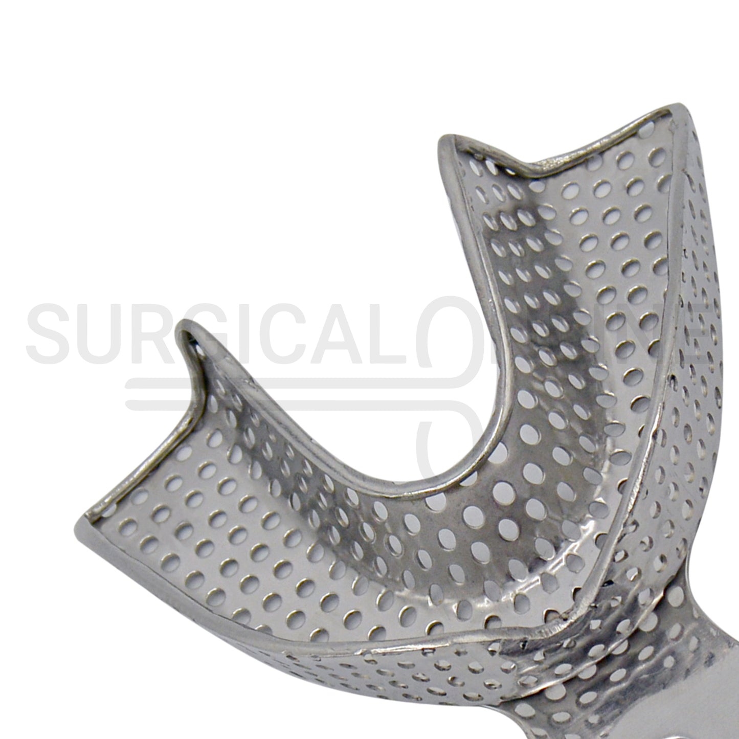 6 Pcs Pedo Metal Impression Trays Perforated Set S, M & L