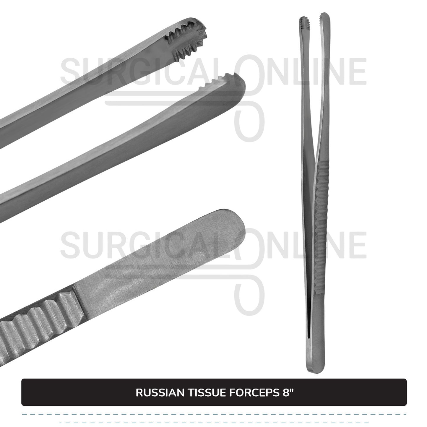 Russian Tissue Forceps 8"