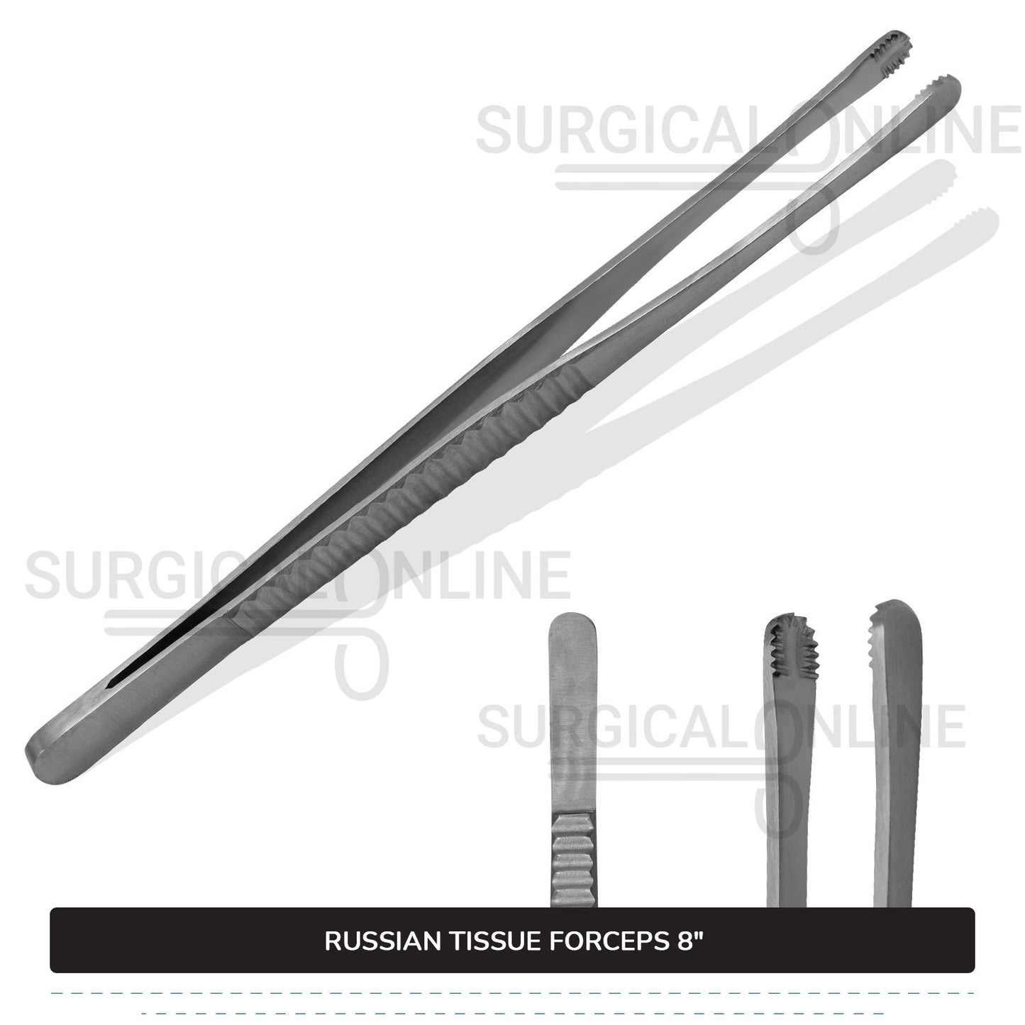 Russian Tissue Forceps 8"