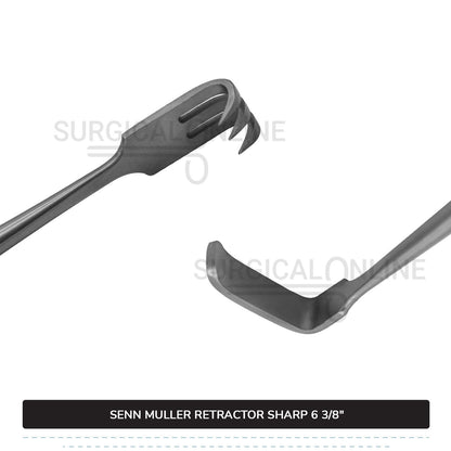 SENN Muller Retractor Sharp 6 3/8"