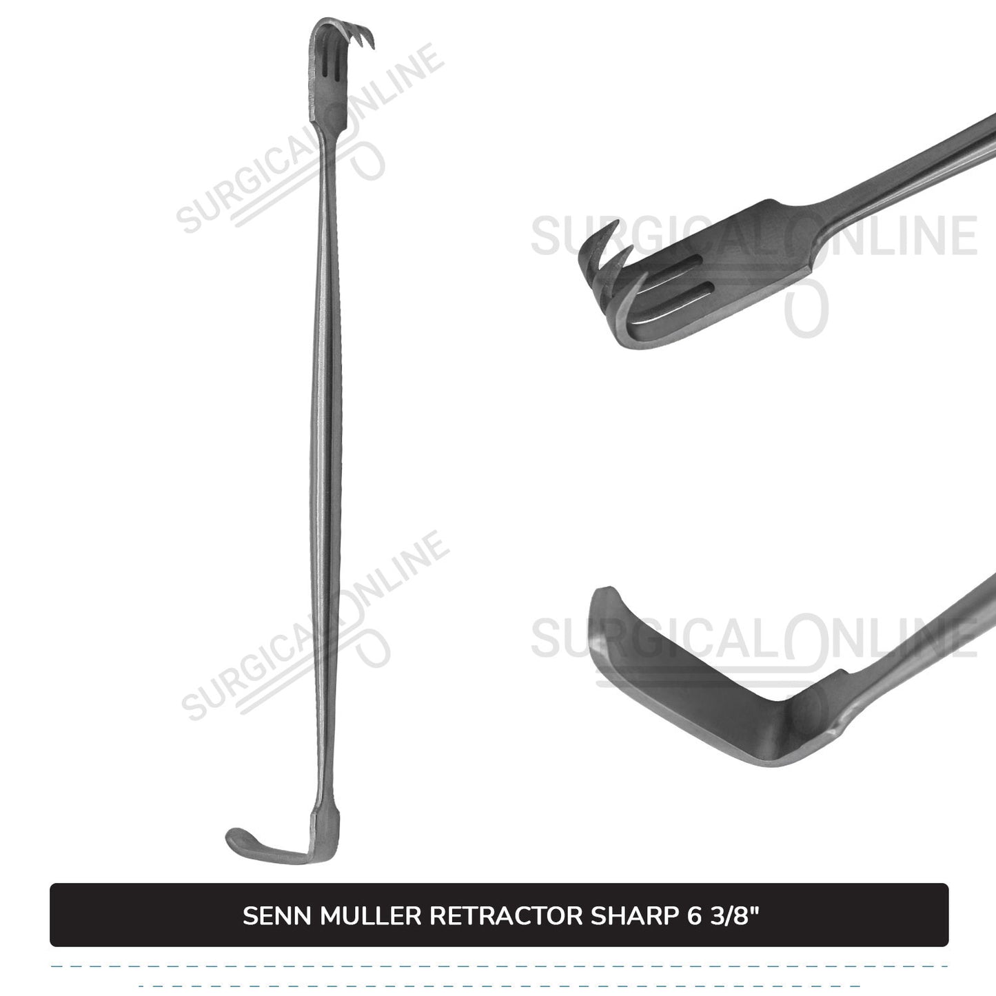 SENN Muller Retractor Sharp 6 3/8"