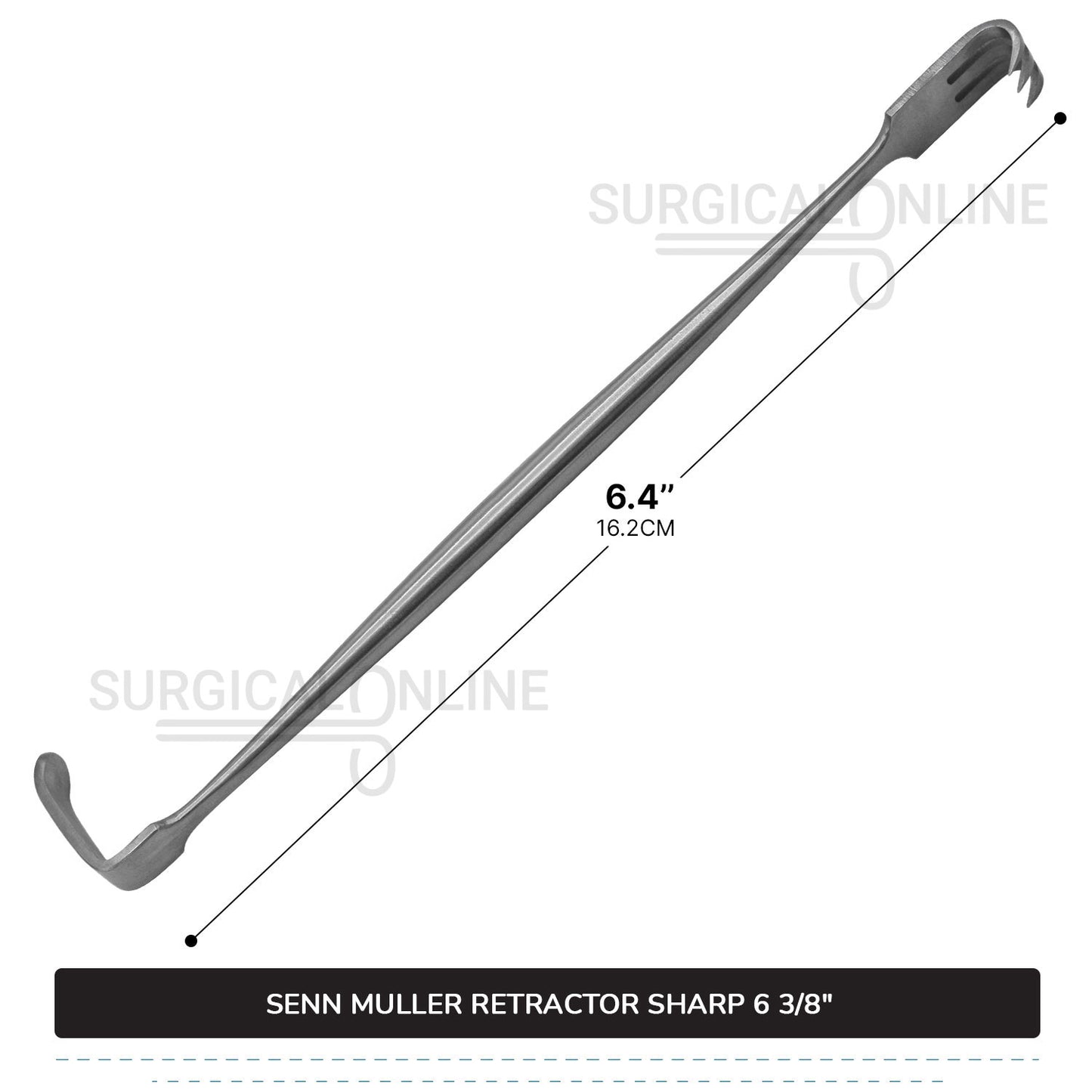 SENN Muller Retractor Sharp 6 3/8"