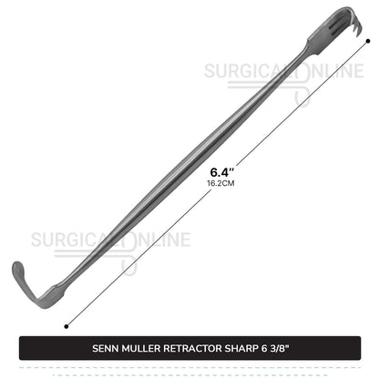 SENN Muller Retractor Sharp 6 3/8"