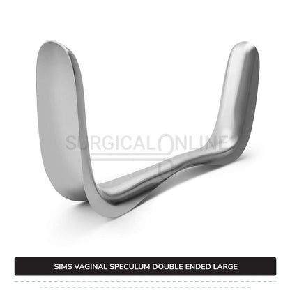 Sims Vaginal Speculum Large 1 3/8″ (3.5 cm) x 3 1/2″ (8.9 cm) And 1 1/2″ (3.8 cm) x 4″ (10.2 cm) Double-Ended